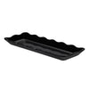 Rectangular Platter with Scallop Edge Black 14