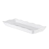 Rectangular Platter with Scallop Edge White 17-1/2