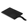Rectangular faux slate serving tray with handle, 9-7/8