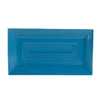 Rectangular peacock blue platter 11 5/8