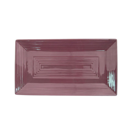 Rectangular plum serving platter 11 5/8