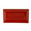 Rectangular red platter 11 5/8