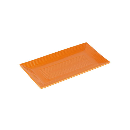 Rectangular tangerine platter 11 5/8