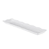 Rectangular white platter with scalloped edge, 19