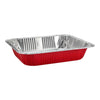 Half-Size Pan in Red, White, Black, Gold, and Pink, Durable Aluminum for Baking, Roasting, and Food Storage, Even Heat Distribution