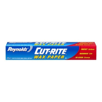 Reynolds Cut Rite Wax Paper 75sqft Kitchen Food Wrap Roll