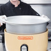 Durable 3mm aluminum rice pot for Model 57155, ensuring efficient cooking performance.