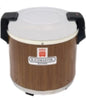 23-quart Rice Master rice warmer with woodgrain design, 120V, and a non-coated pot, perfect for keeping rice warm in commercial or home kitchens.



