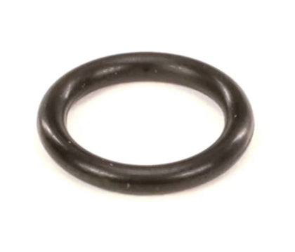 Close-up of a rubber 'O' ring designed for threaded inlets, providing a secure seal for plumbing or mechanical connections.