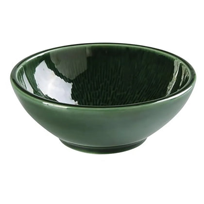 This Noodle Bowl, crafted from high quality and reliable color-glazed porcelain in a sophisticated green finish. With a generous 32-ounce capacity, it's perfectly sized for noodles, soups, rice dishes, and more. The 8.13 inches in diameter and 2.63 inch depth provide ideal proportions for comfortable serving and eating. High quality and affordable restaurant dinnerware.