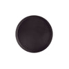 Black round fiberglass tray 14