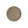 Brown round fiberglass tray 11