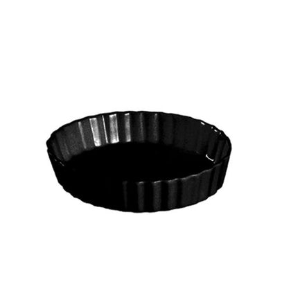 Round Quiche Dish Black 5.5oz 5