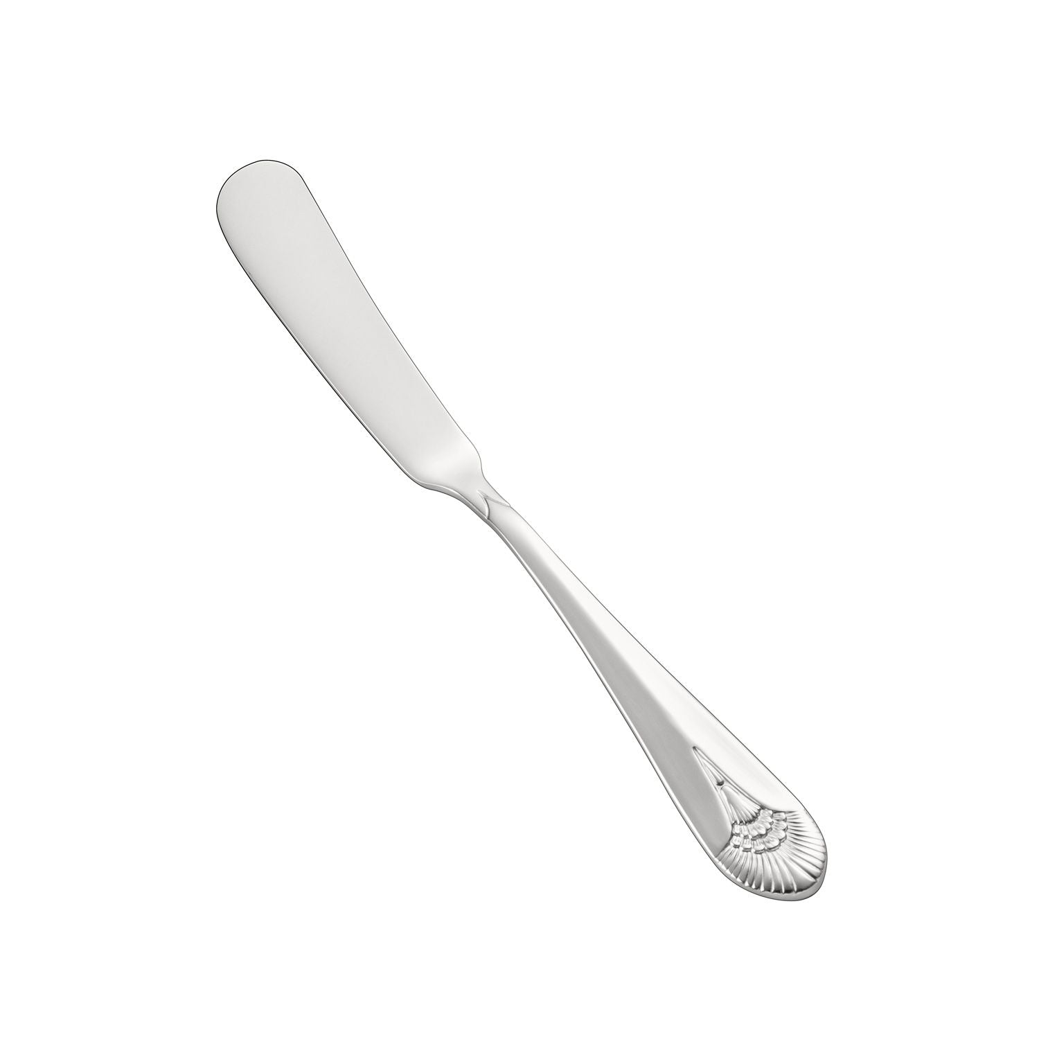 Royal Butter Spreader 18/8 Extra Heavyweight, 6 3/4 inch stainless steel, blunt edge, mirror-polished, rust-resistant, case of 25 dozen, ideal for restaurants, buffets, and catering service