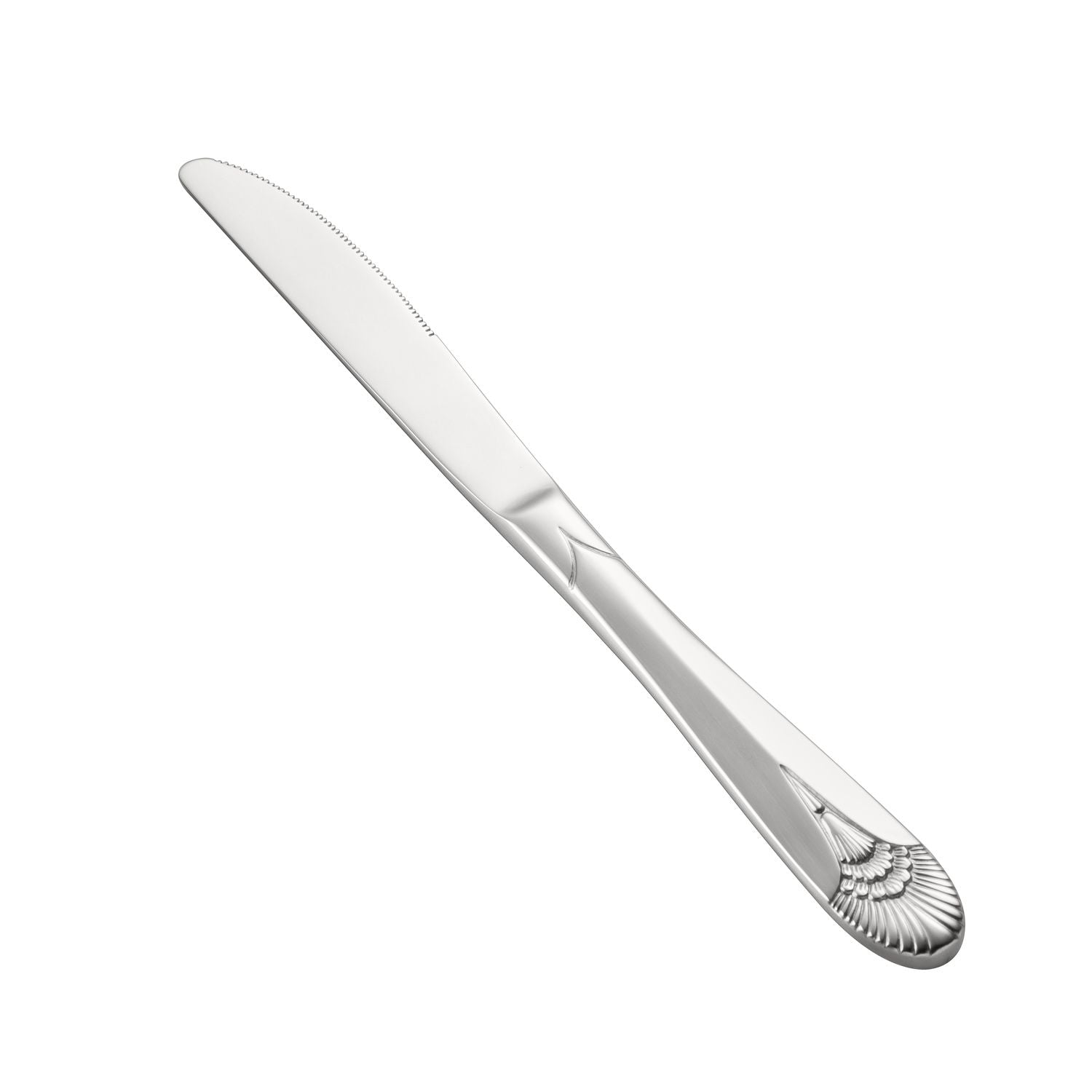Royal Dinner Knife 18/8 Extra Heavyweight, 8 7/8 inch stainless steel with mirror-polished finish, rust-resistant blade, smooth handle, case of 15 dozen, ideal for upscale foodservice use