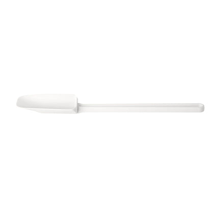 14-inch rubber bowl scraper with flexible curved blade, ergonomic grip, lightweight, dishwasher safe, and safe for nonstick surfaces; packed 72 each per case for commercial kitchen applications.