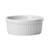 SBR-12/SBR-16, 12 & 16 oz, Round Fluted White Porcelain Souffle Bowls