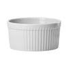 SBR-12/SBR-16, 12 & 16 oz, Round Fluted White Porcelain Souffle Bowls
