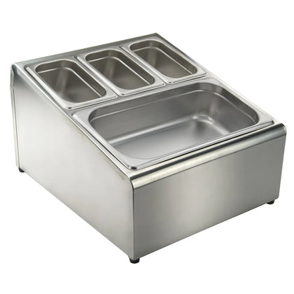 SCPH-33, 18/8 Stainless Steel Condiment Serving Container