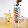SDP-3, Stainless Steel Top SAN Cylinder Straw Dispenser