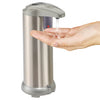 SDT-8S, 8oz, Brushed Nickle Touchless Countertop Hand Sanitizer Dispenser