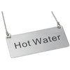 SGN-202 to SGN-205, Stainless Steel Decaf Coffee Hot Water Iced Tea Chain Sign