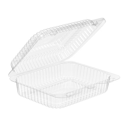 34oz Clear Hinged Food Storage Clamshell Container 6.32