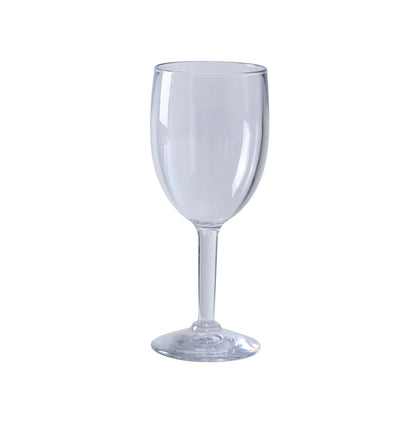 Yanco Wine Glass SM-08-WI is a stylish and durable choice for serving wine in any hospitality setting. Made from high-quality SAN plastic, this 8 oz glass offers the clarity of traditional glassware while being impact-resistant for high-traffic environments. With a sleek 2.75-inch diameter and a 7-inch height, it provides an elegant presentation suitable for restaurants, bars, and catering events. 
