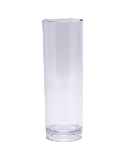 Yanco Collins Glass SM-14-C is a stylish and durable choice for serving cocktails and mixed drinks. Made from high-quality SAN plastic, this 14 oz glass offers exceptional clarity while being impact-resistant, making it perfect for high-traffic environments such as bars, restaurants, and catered events. With a sleek 2.5-inch diameter and a 7-inch height, it provides an elegant yet practical presentation. 