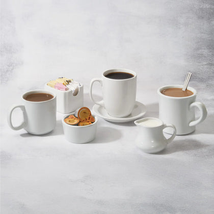 SMC-15,  15 oz 2 Doz/Case Sipstyle Round White Porcelain Mug