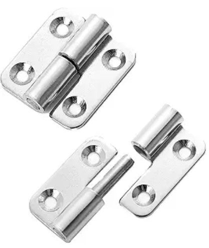 Stainless steel right-side hinge (SM/PR/YF), designed for durable and reliable use in commercial or industrial equipment.

