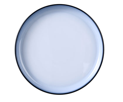 Yanco Round Deep Plate SN-112 offers a bold, modern aesthetic with its smooth white and black gradient design. Crafted from high-quality melamine, it provides exceptional durability while maintaining a lightweight feel. This round dinner plate is ideal for showcasing main courses with style, making it a versatile choice for both casual and upscale dining.