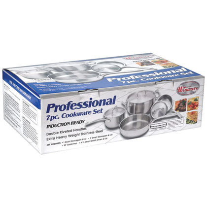 SPC-7H, 7-piece S/S Cookware Set, EA