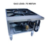 Commercial SR18 stockpot range with spider grate, front gas connection, and natural gas for efficient cooking.