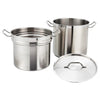 SSDB-12 to 8, 8-20qt S/S Double Boiler w/Cover