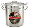 SSDB-12 to 8, 8-20qt S/S Double Boiler w/Cover
