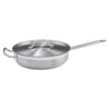 SSET-3 to 7, 3-7qt S/S Saute Pan w/Cover