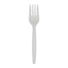 Dixie SmartStock Series-B Medium-Weight Polypropylene White Plastic Forks