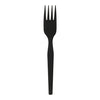 Dixie SmartStock Series-O Medium-Weight Polypropylene Black Plastic Forks