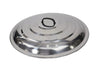 Stainless steel Sheng Jian Bao cover, perfect for steaming dumplings and preserving heat. Durable and easy to clean.

