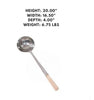 Medium handmade stainless steel ladle with a sturdy handle, perfect for serving soups, stews, and sauces with a sleek, polished finish.
