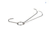 8-inch stainless steel duck hook, sold by the dozen, ideal for securing and handling meats during cooking or grilling.



