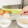 12-pack Stainless Steel Rice Scoops, 2oz, perfect for measuring and serving rice easily.