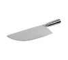 A durable stainless steel rocking cleaver with an ergonomic stainless steel handle for easy chopping and slicing.



