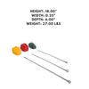 18-inch stainless steel skewer, sold by the dozen, perfect for grilling and cooking.