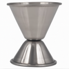 3/4 oz. x 1-1/4 oz. Jigger, Stanton Trading, made of durable stainless steel with dual measurement sides for accurate pouring. Ideal for precise cocktail mixing in bars, restaurants, and home bartending.