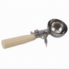 #10 Ice Cream Disher, Stanton Trading, features a stainless steel bowl, ivory handle, and NSF certification for food safety. Ideal for scooping uniform portions of ice cream, mashed potatoes, or soft foods in commercial and home kitchens.