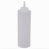 24 oz. Squeeze Bottle, Stanton Trading, made from clear, durable plastic for easy content visibility and controlled dispensing. Ideal for sauces, dressings, condiments, and food service in restaurants, kitchens, and cafes.