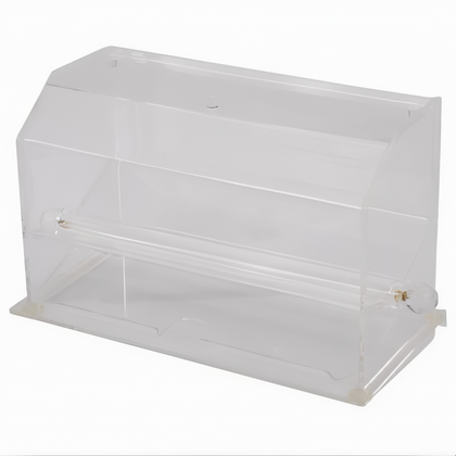 Straw Dispenser, Stanton Trading, made from clear acrylic for visibility and durability; easy-to-use design for quick access. Ideal for diners, cafes, beverage stations, and self-service areas.