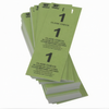 Green Coat Room Check Tickets, Stanton Trading, cardboard triplicate tickets, durable and easy to write on, 1 box; ideal for efficient and organized coat check operations in restaurants, hotels, and event venues.